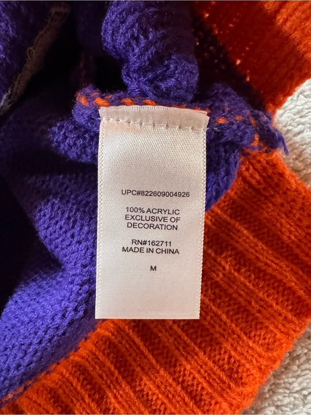 Peanuts Snoopy Crewneck Spooky Halloween Sweater in Purple, Orange & Lime - Picture 11 of 11